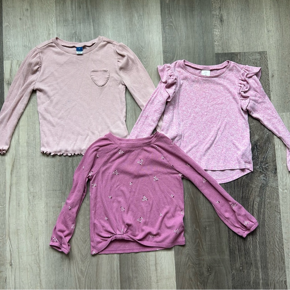 Girls Pink Long Sleeve Bundle